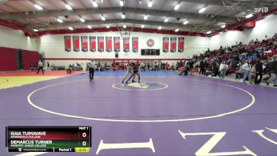 157 lbs Cons. Round 6 - Isaia Tuimavave, Bakersfield College vs Demarcus Turner, Modesto Junior College