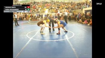 124 lbs Cons. Semi - Kara Hockenbery, West Jefferson vs Deunan Smith, Columbus