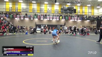 124 lbs Semifinal - Ella Deines, Iowa vs Addison McGinness, Iowa