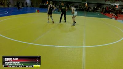 105 lbs Quarterfinals (8 Team) - Jacoby Brown, Z-M (Zumbrota/Mazeppa) vs Zander Rahe, Waseca