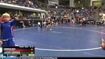 83-85 lbs Round 3 - Jasmine Anderson, Mcdominate Training Center vs Addison Neal, The Best Wrestler