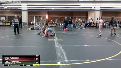 107 lbs Round 5 (6 Team) - Will Farnham, Ares vs Logan Hartzell, Steel Valley