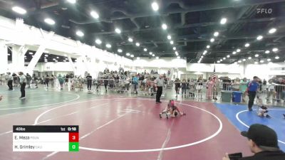 40 lbs 3rd Place - Eliana Meza, Pounders WC vs Hazel Grimley, California Grapplers