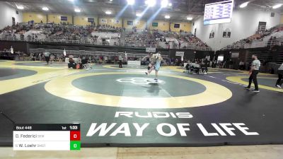 175 lbs Round Of 16 - Dominic Federici, Wyoming Seminary vs Wyatt Loehr, St. Mark's School Of Texas