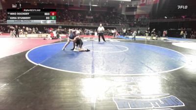 150 lbs Cons. Round 1 - Ezra Stubbert, Big Valley Christian vs Niko Dockery, Woodcreek