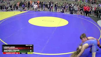 84 lbs Champ. Round 1 - Logan Lavish, Yamhill Carlton Mat Club vs Shepherd Strauss, Central Linn Mat Club