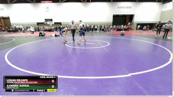 150 lbs Cons. Round 4 - Logan Milsaps, Conroe Woodlands College Park vs Sjoeren Aumua, Grain Valley