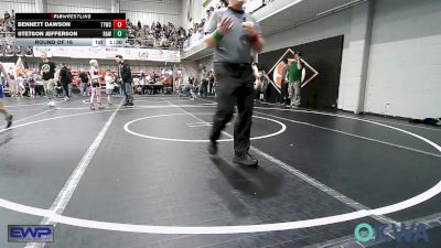 70 lbs Round Of 16 - Bennett Dawson, Team Tulsa Wrestling Club vs Stetson Jefferson, Raw Wrestling Club