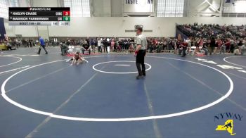 85 lbs Champ. Round 1 - Madison Farberman, Club Not Listed vs Kaelyn Chase, Canastota Raider Wrestling Club