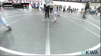 40 lbs Quarterfinal - Presley Edge, Piedmont vs Rowan Larsen, Blue Devil Wrestling