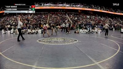 1A 175 lbs Quarterfinal - Caden Bond, Uwharrie Charter Academy vs Clay Seagle, Swain County High School