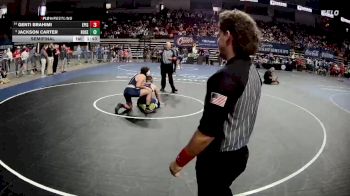 D 3 144 lbs Semifinal - Genti Brahimi, Episcopal vs Jackson Carter, Rosepine