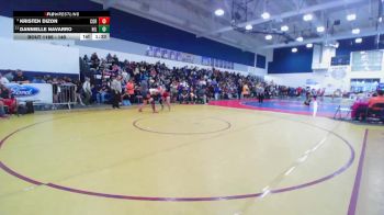 140 lbs Quarterfinal - Kristen Dizon, Corona vs Dannielle Navarro, Hillcrest