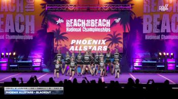 Phoenix Allstars - Blackout [2026 L2 Junior - D2 - Small - B Day 2] 2026 ACDA Reach the Beach All Star Grand Nationals - DII