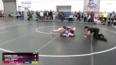 135 lbs Round 2 - Saoirse Cook, Anchor Kings Wrestling Club vs Taryn Wright, Mat-Su Matmen