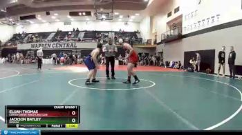 187 lbs Champ. Round 1 - Elijah Thomas, Center Grove Wrestling Club vs Jackson Bayley, Indiana