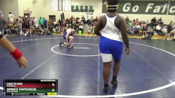 285 lbs Quarterfinal - Liam Flynn, Florence vs Derrick Santacruze, Mae Jemison