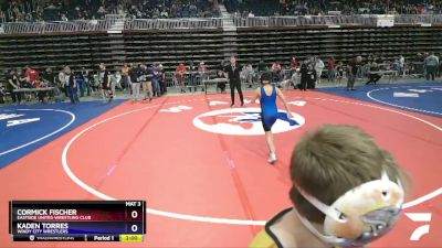 84 lbs Champ. Round 1 - Cormick Fischer, Eastside United Wrestling Club vs Kaden Torres, Windy City Wrestlers