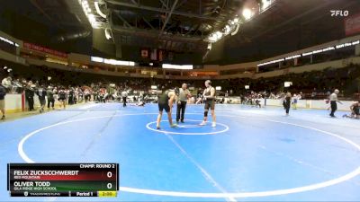 175 lbs Champ. Round 2 - Oliver Todd, Gila Ridge High School vs Felix Zuckscchwerdt, Red Mountain