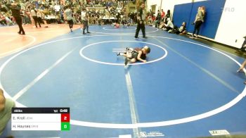 46 lbs Round Of 16 - Elijah Kroll, Jenks Trojan Wrestling Club vs Hudson Haynes, Sperry Wrestling Club