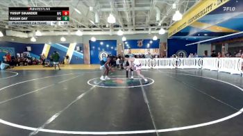 165 lbs Placement (16 Team) - Yusuf Sikander, Naperville Central vs Isaiah Day, Eagles WC