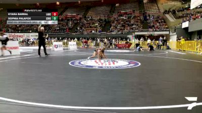 Intermediate Girls - 62 lbs Semis - Kyara Barral, LAWC vs Sophia Palafox, Southwest Stallions Wrestling Club