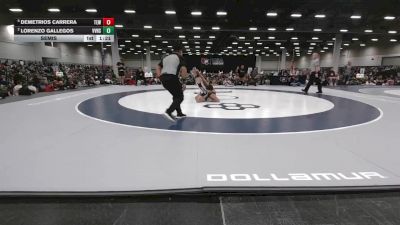 138 lbs Semis - Demetrios Carrera, Team El1te Wrestling vs Lorenzo Gallegos, Volcano Vista High School Wrestling