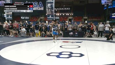 190 lbs Champ. Rd Of 128 - Aiden Nassire, New York vs Zion Johnson, South Carolina