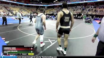 190 Class 4 lbs Quarterfinal - Andrew Wier, Lafayette (Wildwood) vs Ulysses DeLeon, Neosho