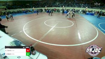 130 lbs Consi Of 8 #1 - Elijah Davis, Lions Wrestling Academy vs Vaughn West, Scrap Yard Training