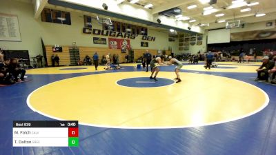 141 lbs Consi Of 16 #2 - Michael Folch, Calvary Chapel-Santa Ana vs Thomas Dalton, Green River (WY)