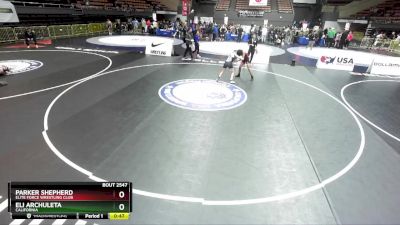 119 lbs 7th Place Match - Parker Shepherd, Elite Force Wrestling Club vs Eli Archuleta, California