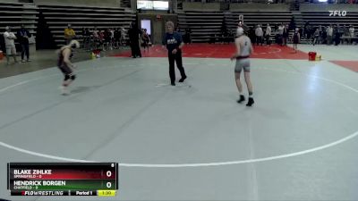 85 lbs Quarterfinals (8 Team) - Blake Zihlke, Springfield vs Hendrick Borgen, Chatfield