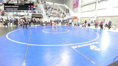 U17 Women - 49 lbs Cons. Round 4 - Nevaeh Lavarias, HI vs Addison Hunt, TX