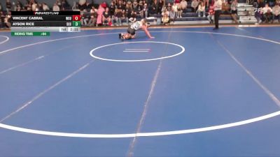 157 lbs Cons. Round 2 - Vincent Cabral, Western Colorado University vs Ayson Rice, Southeast Community College