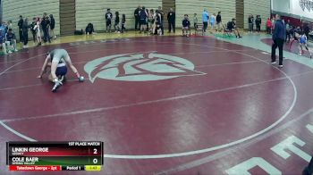112-114 lbs 1st Place Match - Linkin George, Legacy vs Cole Baer, Spring Valley