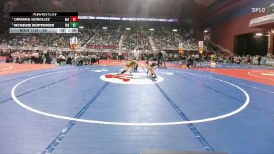 105 lbs Quarterfinal - Orianna Gonzalez, Cheyenne East vs McKinzie Mortensen, Pinedale