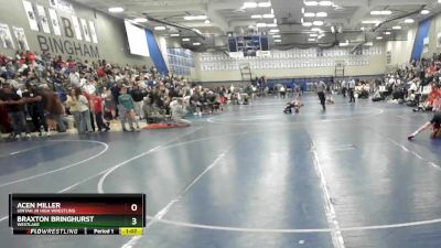 73 lbs Champ. Round 2 - Acen Miller, Uintah Jr High Wrestling vs Braxton Bringhurst, Westlake