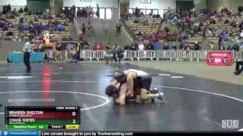 AA 145 lbs Cons. Round 1 - Braiden Shelton, Morristown West vs Chase Mayes, Nolensville