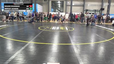 100 lbs Semifinal - Braden Boardman, Shippensburg vs Bentley Jackson, Shermans Dale