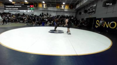 285 lbs Quarterfinal - Christian Barrios, Citrus Valley vs Milton Carter, St. John Bosco