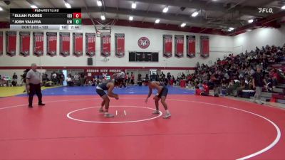 133 lbs Quarterfinal - Elijah Flores, Cerritos College vs Josh Vallivia, Lemoore College