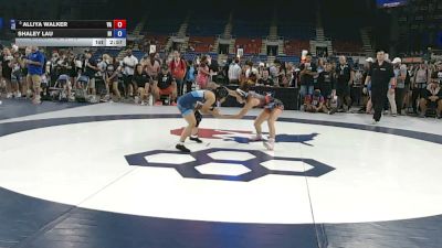 95 lbs Champ. Rd Of 16 - Alliya Walker, Virginia vs Shaley Lau, Hawaii