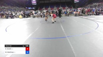 182 lbs Rnd Of 32 - Hunter Smith, Oklahoma vs Max Matthias, Wisconsin