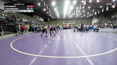 190 lbs Champ. Round 2 - Nate Munson, Arkansas City vs John Bramlett, Christian Brothers High School