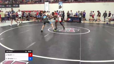 65 kg 5th Place - Jayden Scott, Tar Heel Wrestling Club vs Cole Brooks, Oklahoma