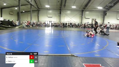 110 lbs Rr Rnd 1 - Sarah Vehar, Morris Fitness Wrestling Club - (B) vs Jestin Seiz, Level Up Wrestling Center