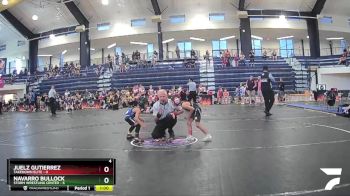 40 lbs Round 3 (8 Team) - Juelz Gutierrez, Takedown Elite vs Navarro Bullock, Storm Wrestling Center