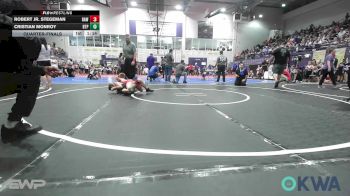 92 lbs Quarterfinal - Robert Jr. Stegeman, Raw Wrestling Club vs Cristian Monroy, Tulsa Blue T Panthers