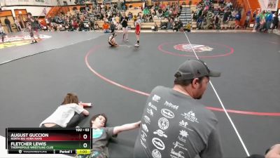 63 lbs Semifinal - August Guccion, North Big Horn Rams vs Fletcher Lewis, Thermopolis Wrestling Club